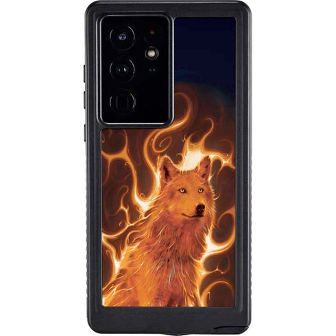 Phoenix Wolf by Vincent Hie Galaxy S24 Ultra Waterproof Case