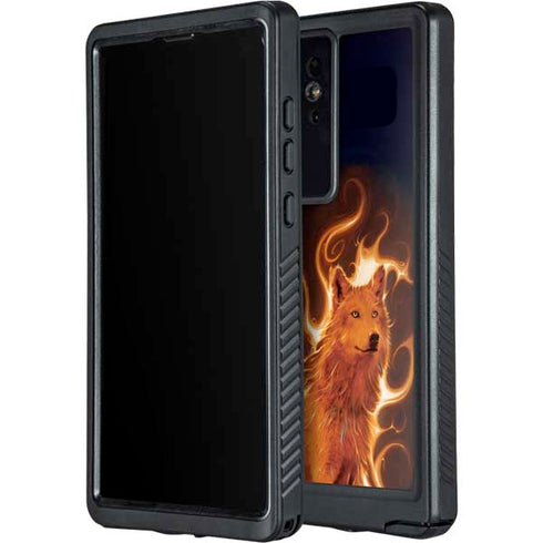 Phoenix Wolf by Vincent Hie Galaxy S24 Ultra Waterproof Case