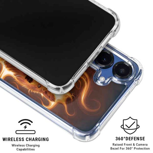 Phoenix Wolf by Vincent Hie Galaxy S25 Clear Case