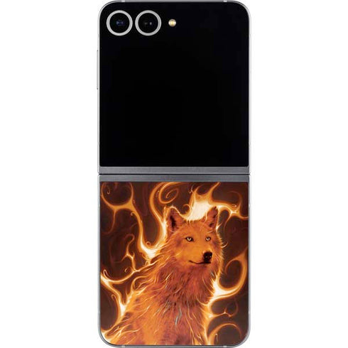 Phoenix Wolf by Vincent Hie Galaxy Z Flip6 Skin