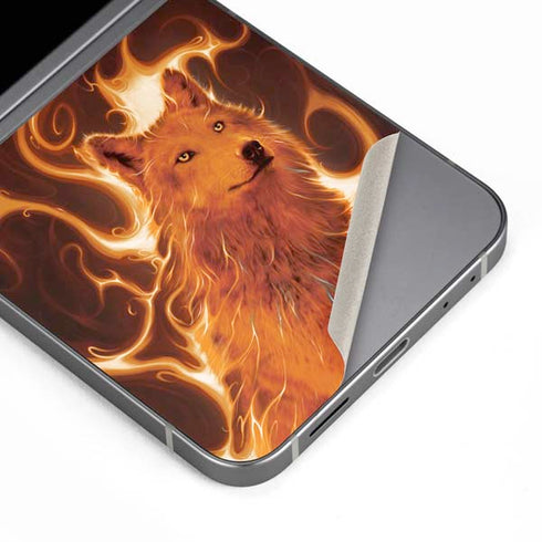 Phoenix Wolf by Vincent Hie Galaxy Z Flip6 Skin