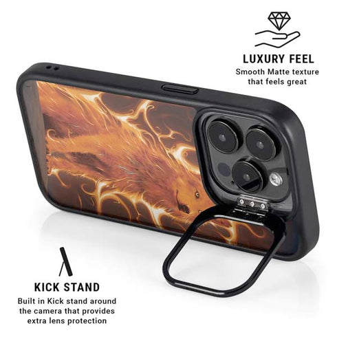 Phoenix Wolf by Vincent Hie iPhone 14 Pro Kickstand Case