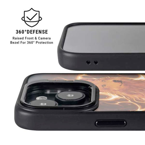Phoenix Wolf by Vincent Hie iPhone 15 Kickstand Case