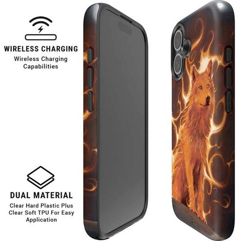 Phoenix Wolf by Vincent Hie iPhone 16 Magsafe Impact Case