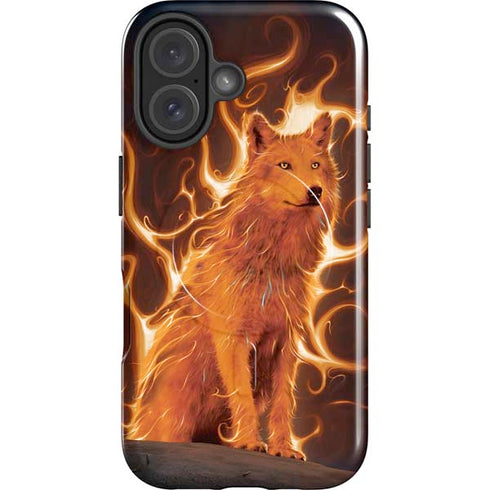 Phoenix Wolf by Vincent Hie iPhone 16 Plus Magsafe Impact Case