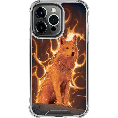 Phoenix Wolf by Vincent Hie iPhone 16 Pro Clear Case
