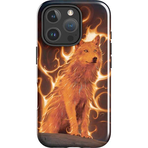 Phoenix Wolf by Vincent Hie iPhone 16 Pro Impact Case