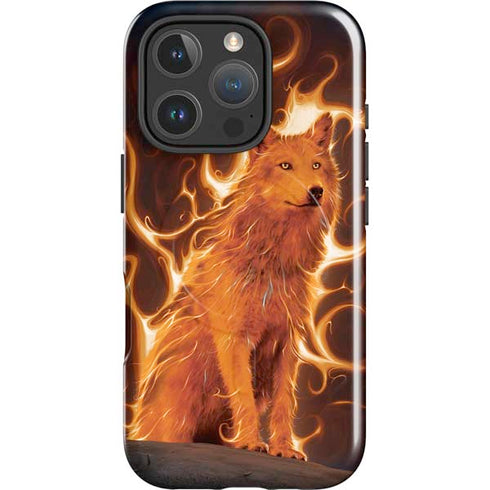 Phoenix Wolf by Vincent Hie iPhone 16 Pro Magsafe Impact Case