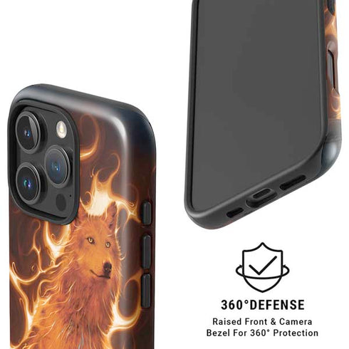 Phoenix Wolf by Vincent Hie iPhone 16 Pro Magsafe Impact Case