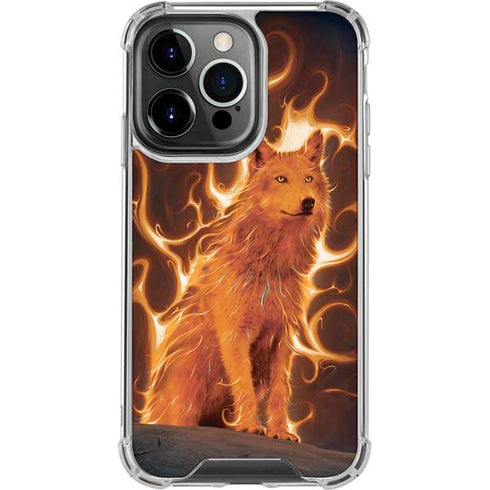 Phoenix Wolf by Vincent Hie iPhone 16 Pro Max Clear Case