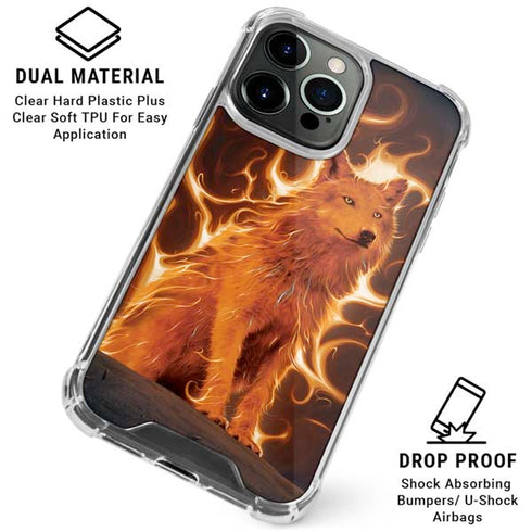 Phoenix Wolf by Vincent Hie iPhone 16 Pro Max Clear Case