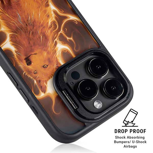Phoenix Wolf by Vincent Hie iPhone 16 Pro Max Kickstand Case