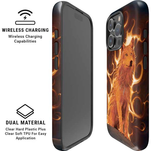 Phoenix Wolf by Vincent Hie iPhone 16 Pro Max Magsafe Impact Case