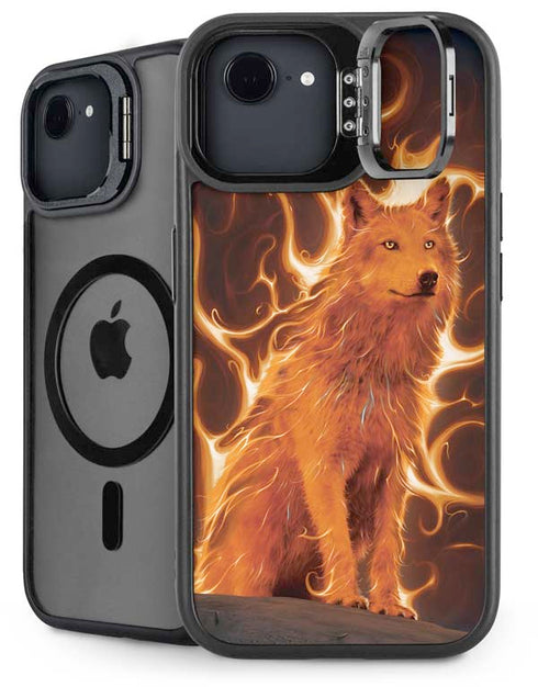 Phoenix Wolf by Vincent Hie iPhone 16e Kickstand Case