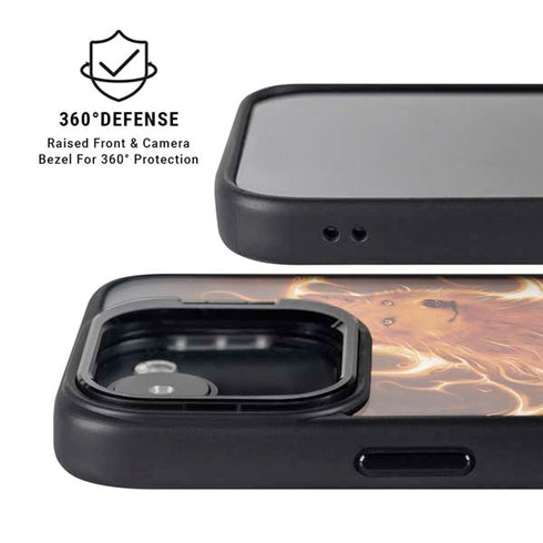 Phoenix Wolf by Vincent Hie iPhone 16e Kickstand Case