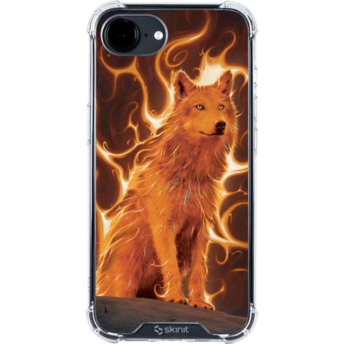 Phoenix Wolf by Vincent Hie iPhone 16e Clear Case