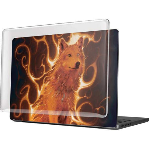 Phoenix Wolf by Vincent Hie MacBook Pro 14in (2021-24) Case plus Skin