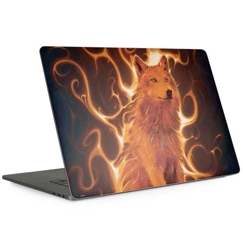 Phoenix Wolf by Vincent Hie MacBook Skins