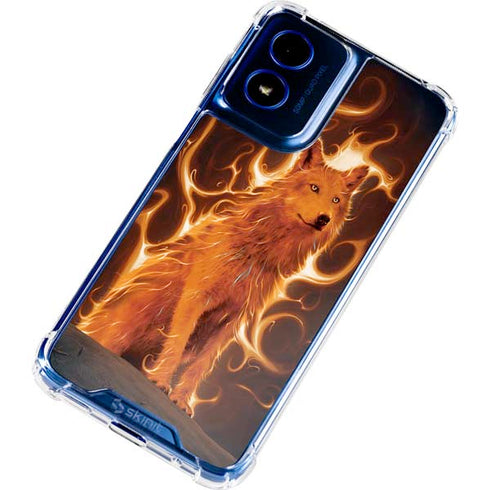 Phoenix Wolf by Vincent Hie Moto G 5G (2024) Clear Case