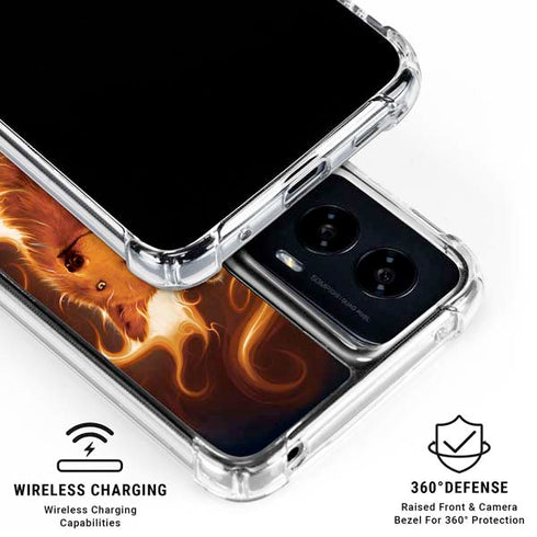 Phoenix Wolf by Vincent Hie Moto G Power 5G (2024) Clear Case