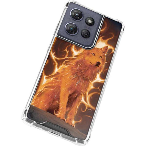 Phoenix Wolf by Vincent Hie Moto G Power 5G (2025) Clear Case