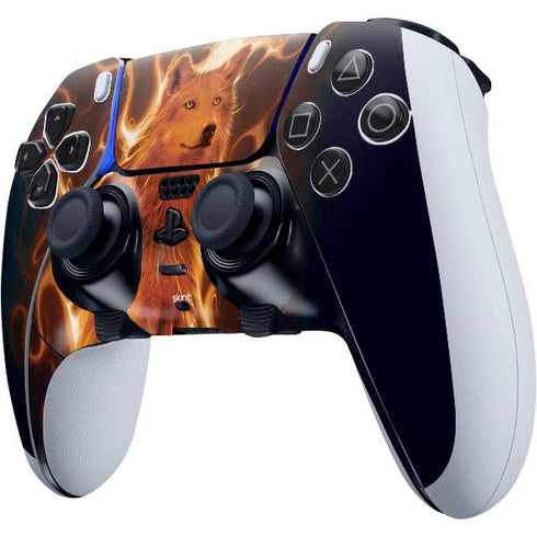 Vincent Hie Phoenix Wolf PS5 DualSense Edge Pro Controller Skin