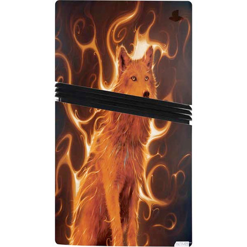 Phoenix Wolf by Vincent Hie PS5 Pro Bundle Skin