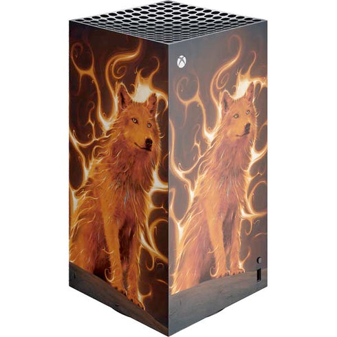 Phoenix Wolf by Vincent Hie XBox Series X Digital Edition Console Skin