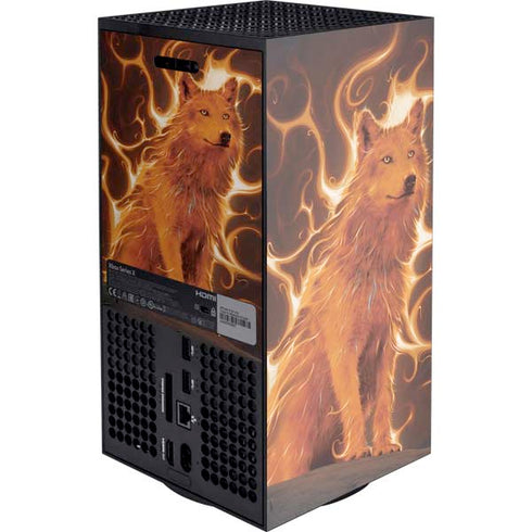 Phoenix Wolf by Vincent Hie XBox Series X Digital Edition Console Skin