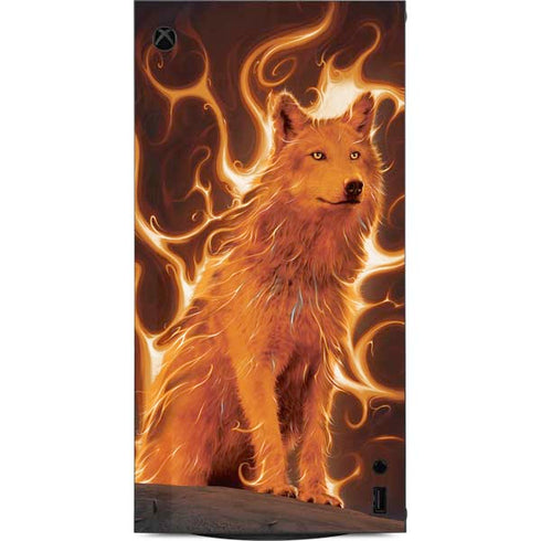Phoenix Wolf by Vincent Hie XBox Series X Digital Edition Console Skin