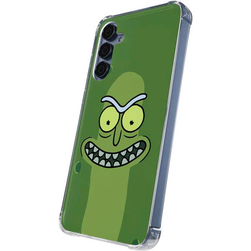 Adult Swim Rick and Morty Pickle Rick Galaxy A35 5G Clear Case