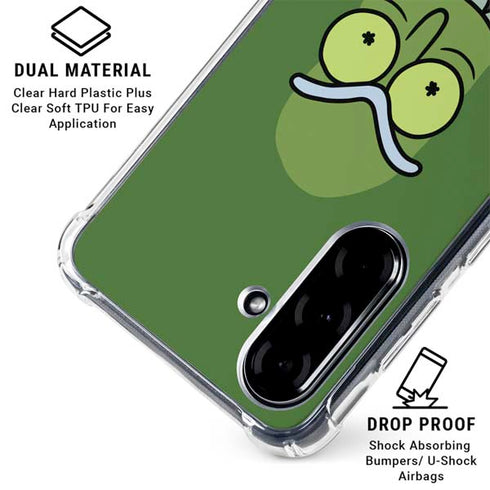 Adult Swim Rick and Morty Pickle Rick Galaxy A36 5G Clear Case