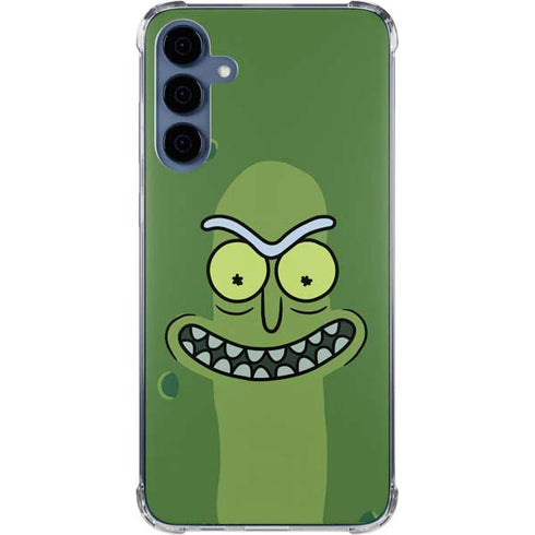 Adult Swim Rick and Morty Pickle Rick Galaxy A55 5G Clear Case
