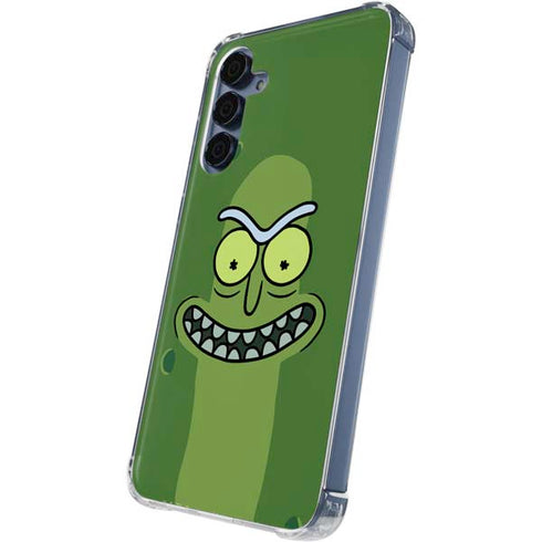 Adult Swim Rick and Morty Pickle Rick Galaxy A55 5G Clear Case