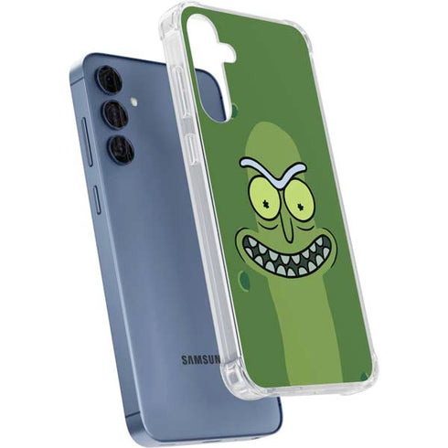 Adult Swim Rick and Morty Pickle Rick Galaxy A55 5G Clear Case