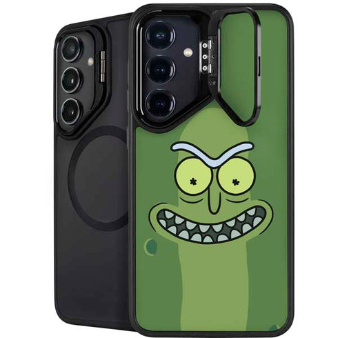 Adult Swim Rick and Morty Pickle Rick Galaxy S25 Kickstand Case