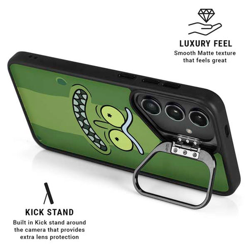 Adult Swim Rick and Morty Pickle Rick Galaxy S25 Kickstand Case