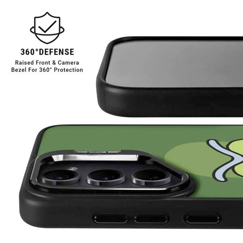 Adult Swim Rick and Morty Pickle Rick Galaxy S25 Kickstand Case