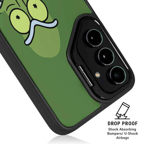 Adult Swim Rick and Morty Pickle Rick Galaxy S25 Kickstand Case