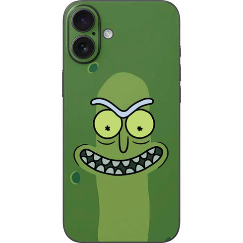 Adult Swim Rick and Morty Pickle Rick iPhone 16 Plus Skin
