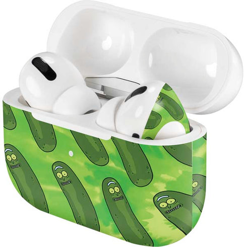 Adult Swim Rick and Morty Pickle Rick Pattern Apple AirPods Pro Skin