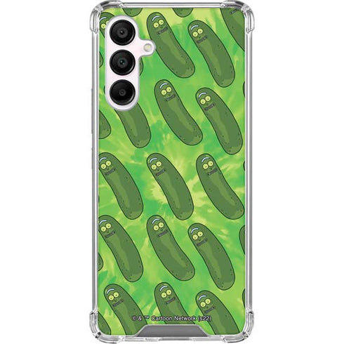 Adult Swim Rick and Morty Pickle Rick Pattern Galaxy A16 5G Clear Case