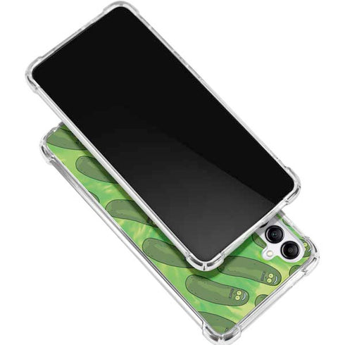 Adult Swim Rick and Morty Pickle Rick Pattern Galaxy A16 5G Clear Case