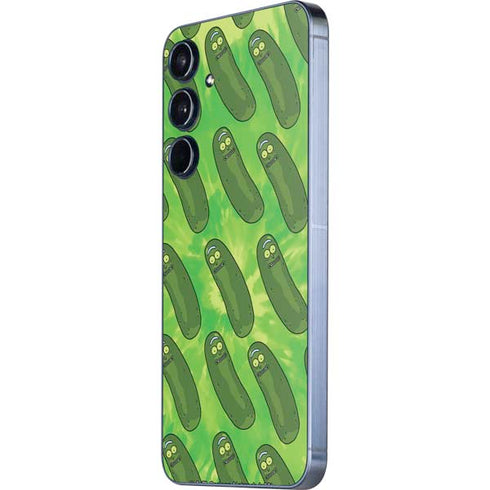 Adult Swim Rick and Morty Pickle Rick Pattern Galaxy A36 5G Skin