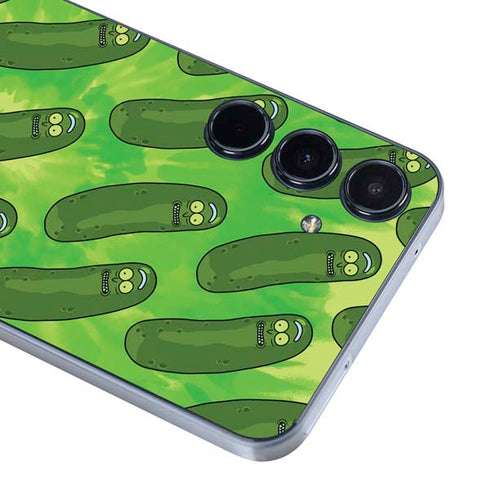 Adult Swim Rick and Morty Pickle Rick Pattern Galaxy A36 5G Skin