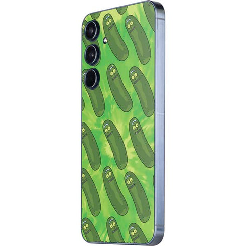 Adult Swim Rick and Morty Pickle Rick Pattern Galaxy A55 5G Skin
