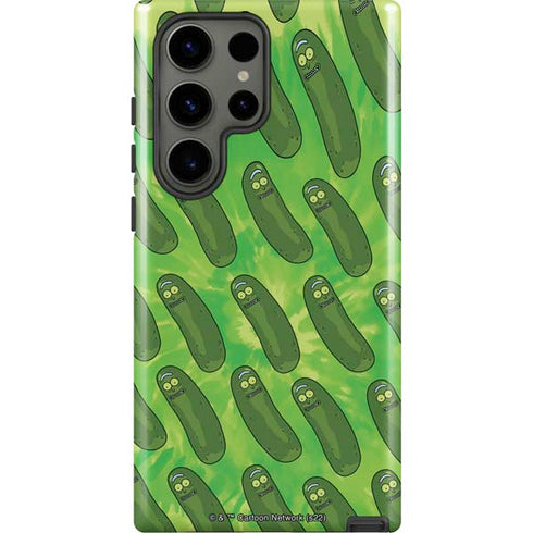 Adult Swim Rick and Morty Pickle Rick Pattern Galaxy S23 Ultra Pro Case
