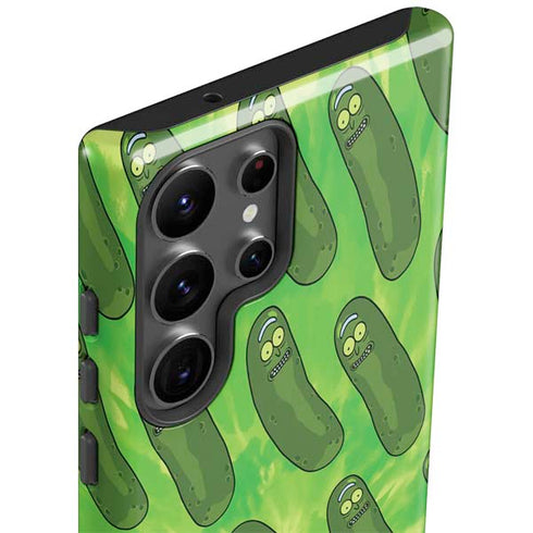Adult Swim Rick and Morty Pickle Rick Pattern Galaxy S23 Ultra Pro Case