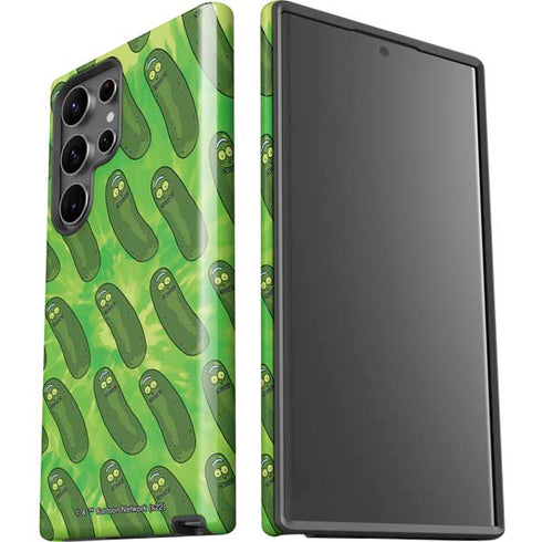 Adult Swim Rick and Morty Pickle Rick Pattern Galaxy S23 Ultra Pro Case