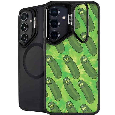 Adult Swim Rick and Morty Pickle Rick Pattern Galaxy S24 Kickstand Case